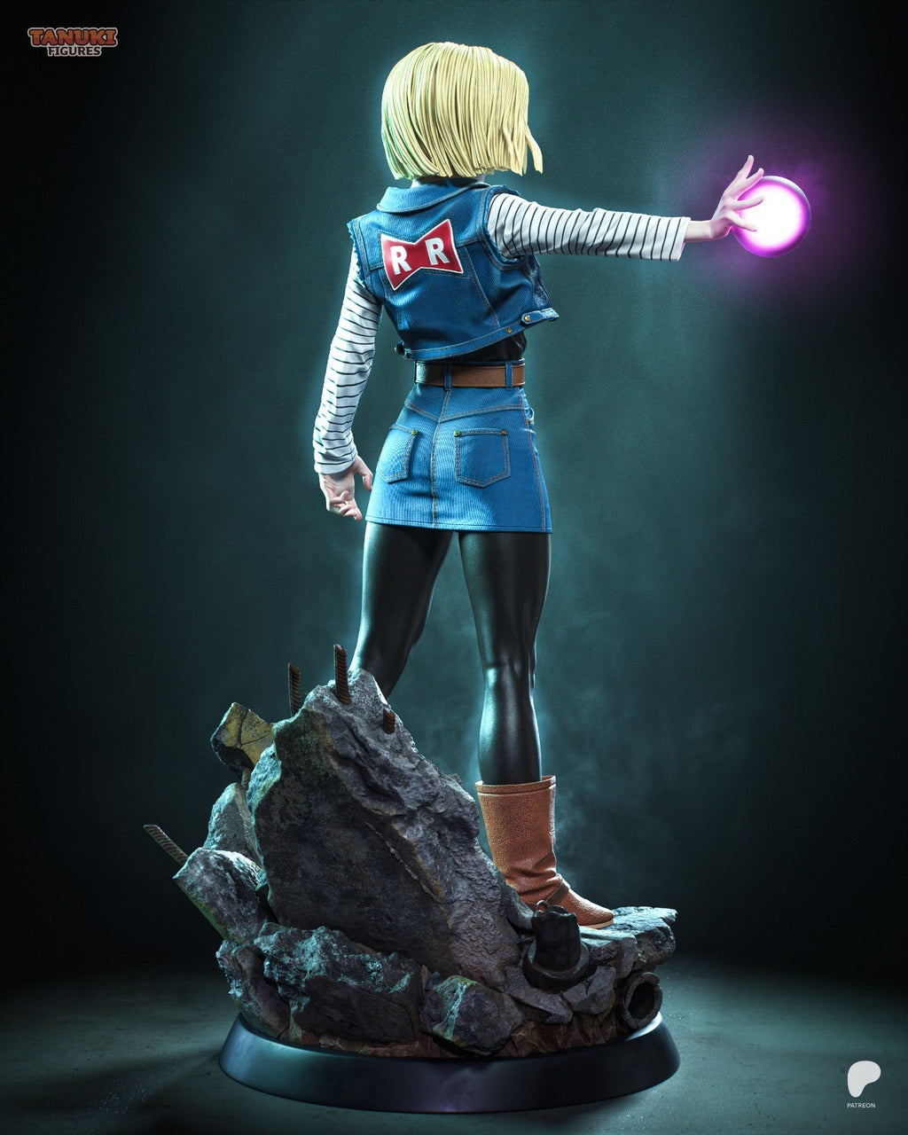 Android 18 (Dragon Ball Z) 3D Printed Garage Kit Figure
