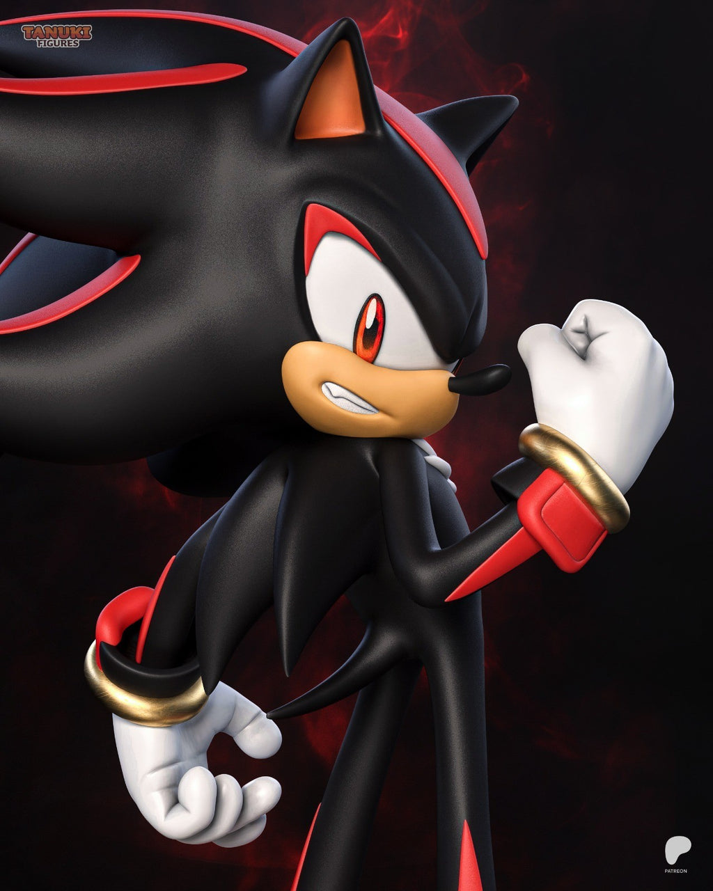 Shadow Toon (Sonic) 3D Printed Garage Kit Figure
