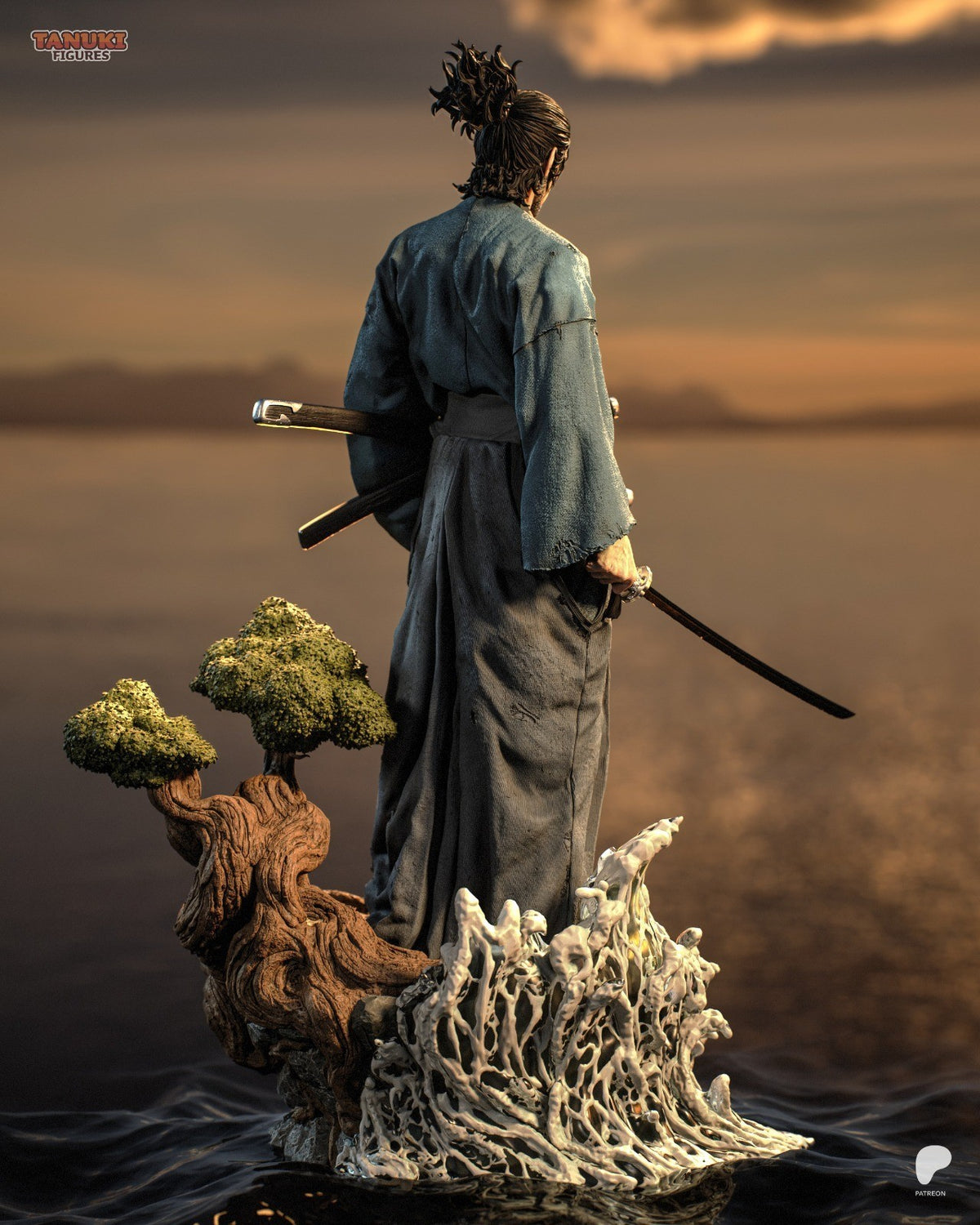 Musashi (Vagabond) 3D Printed Garage Kit Figure
