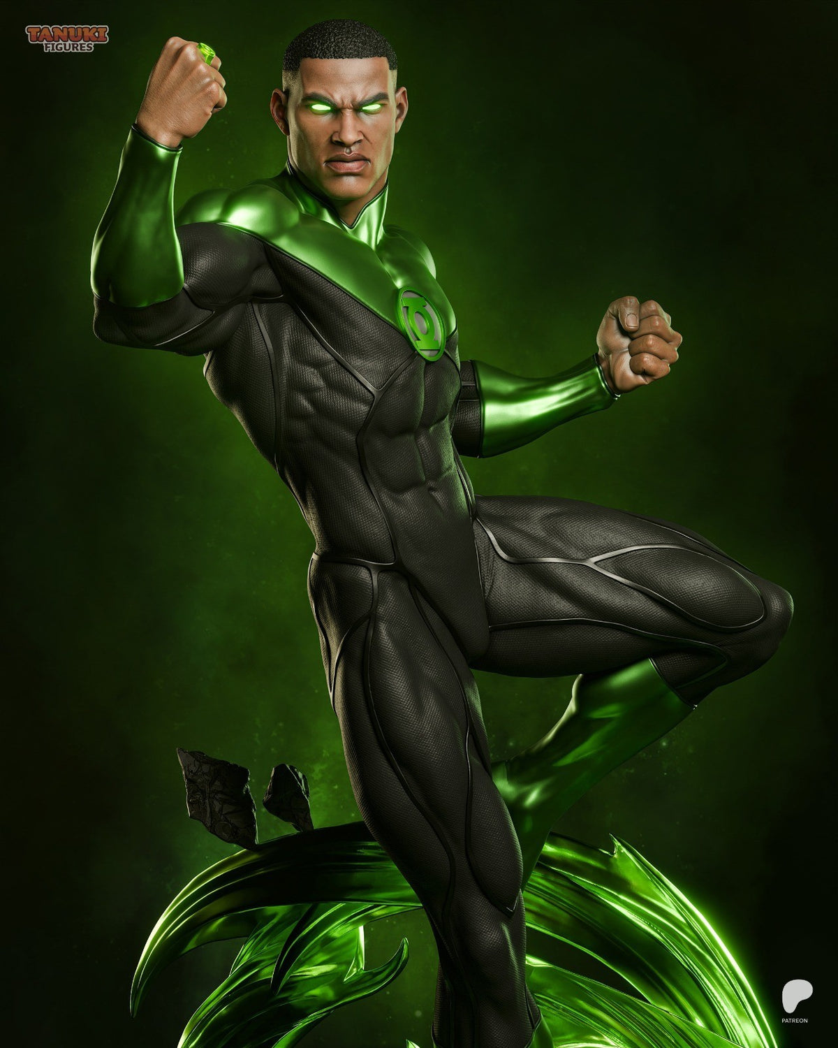 Green Lantern (DC) 3D Printed Garage Kit Figure