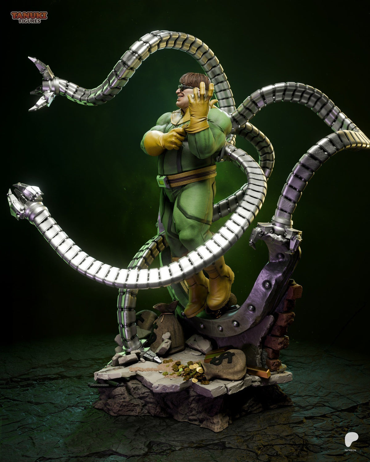 Dr. Octopus (Spider-Man) 3D Printed Garage Kit Figure