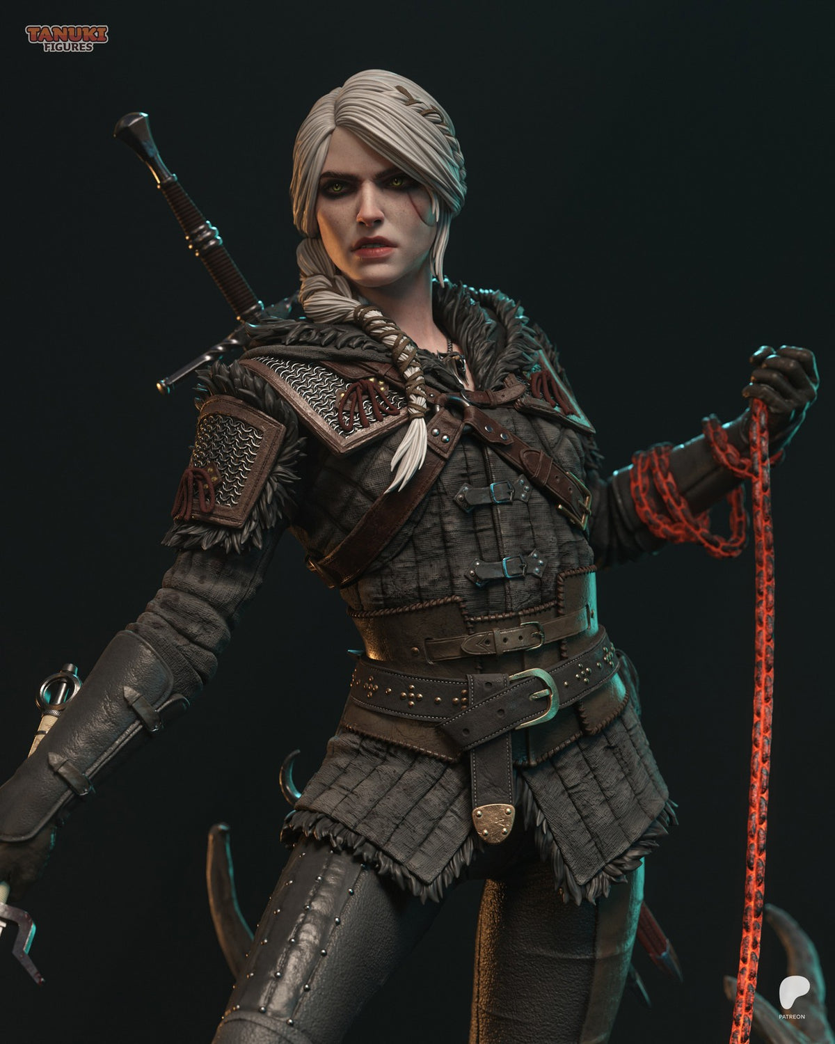 Ciri (The Witcher) 3D Printed Garage Kit Figure
