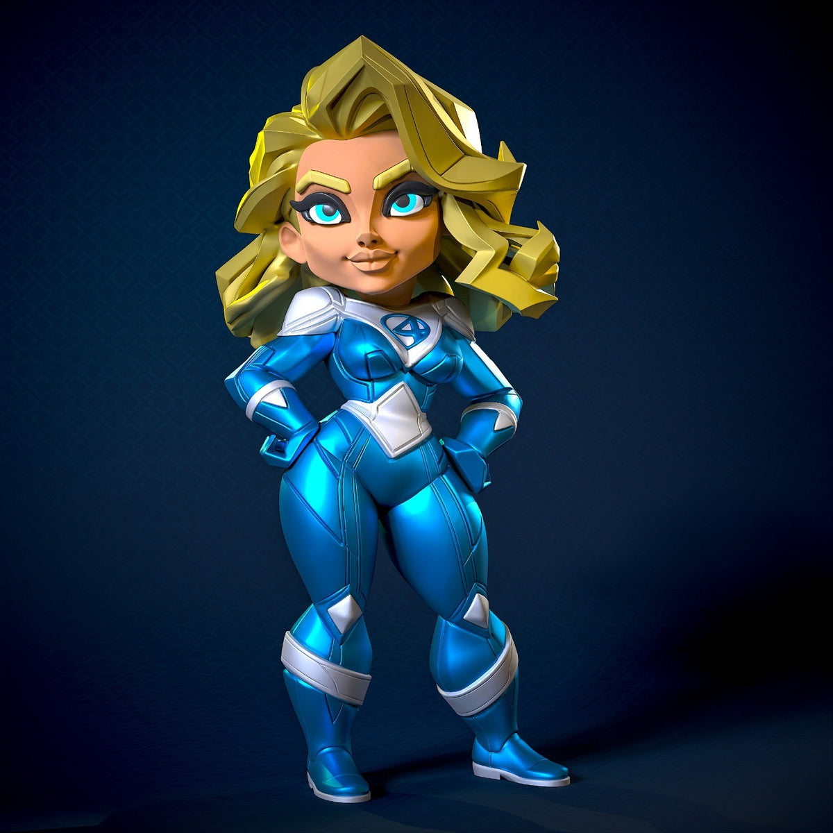 Sue Storm Marvel Fan Art Figure Full Colour 3D Printed Statue