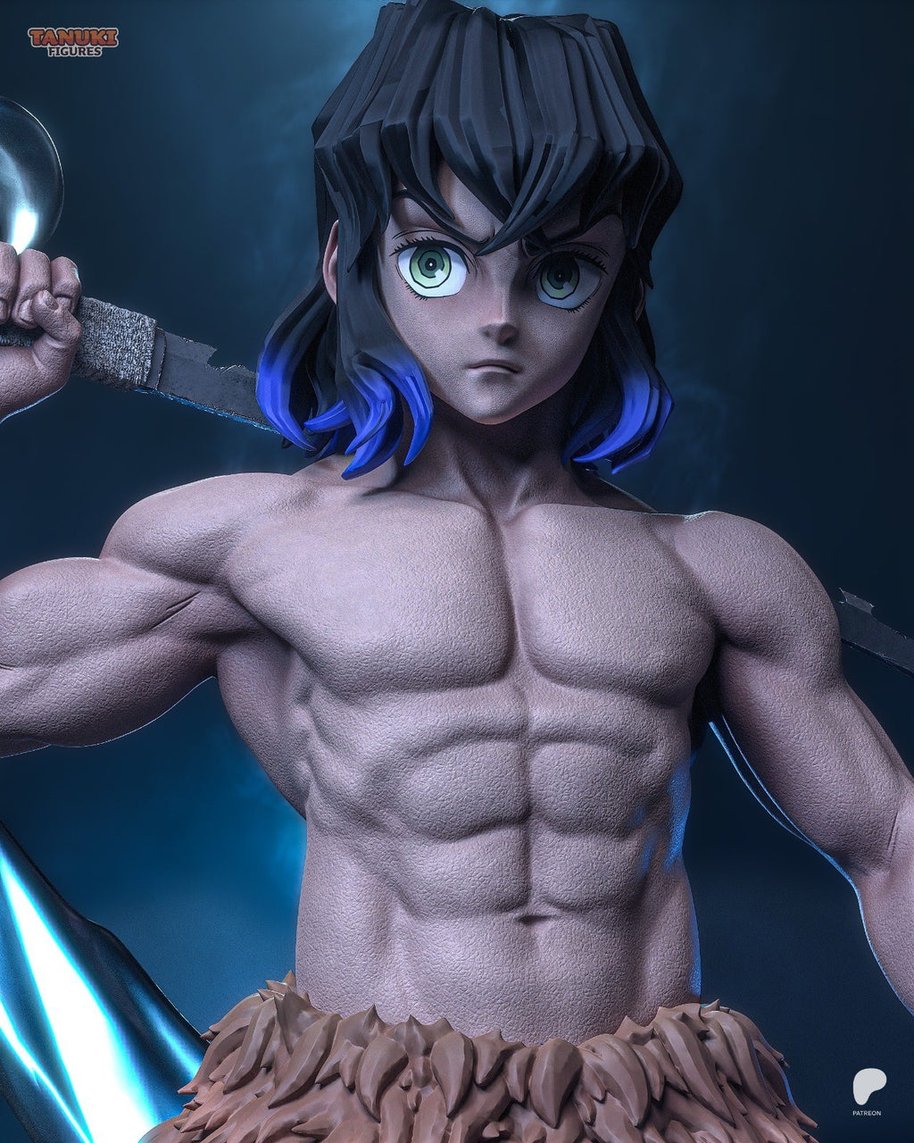 Inosuke (Demon Slayer) 3D Printed Garage Kit Figure