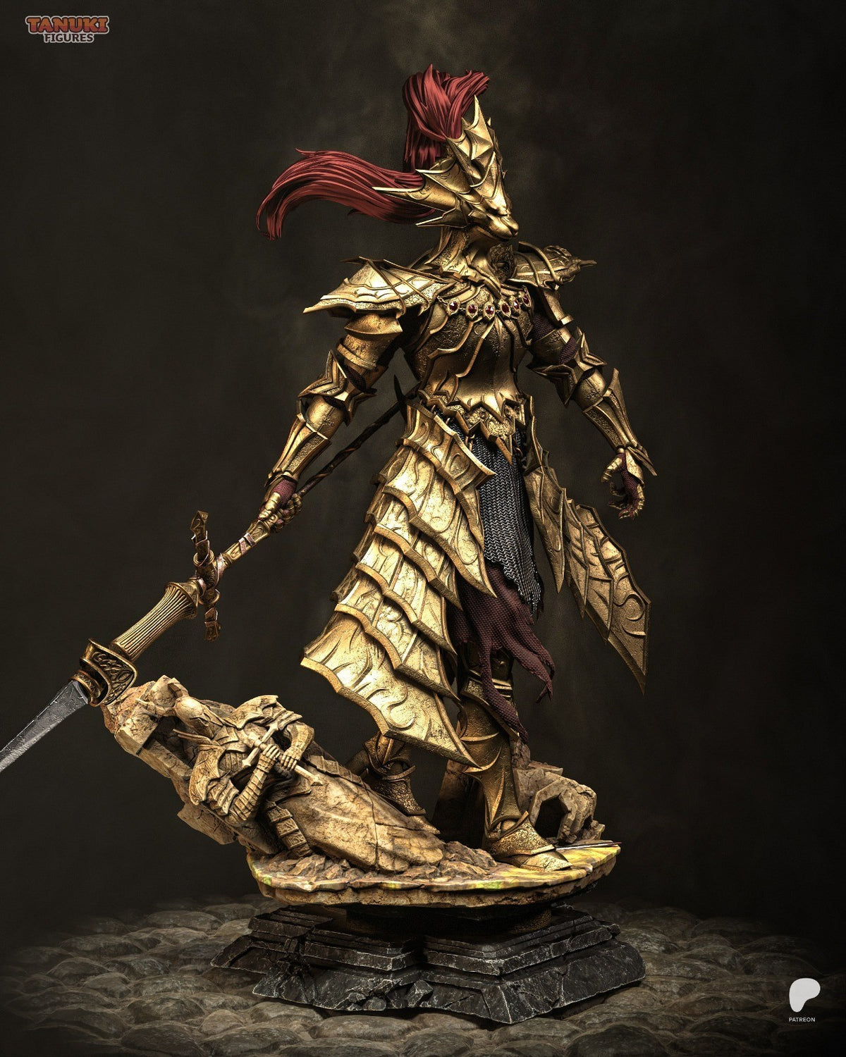 Ornstein (Dark Souls) 3D Printed Garage Kit Figure