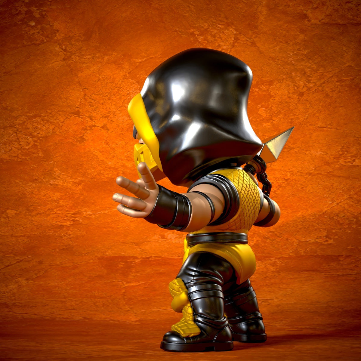 Scorpion Mortal Kombat Fan Art Figure Full Colour 3D Printed Statue