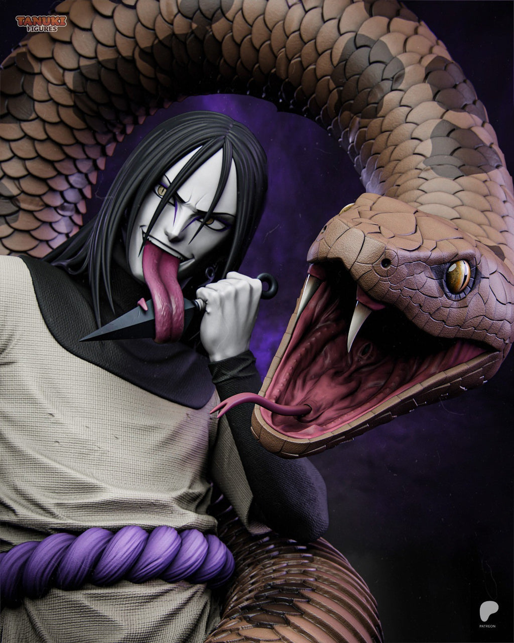 Orochimaru (Naruto) 3D Printed Garage Kit Figure