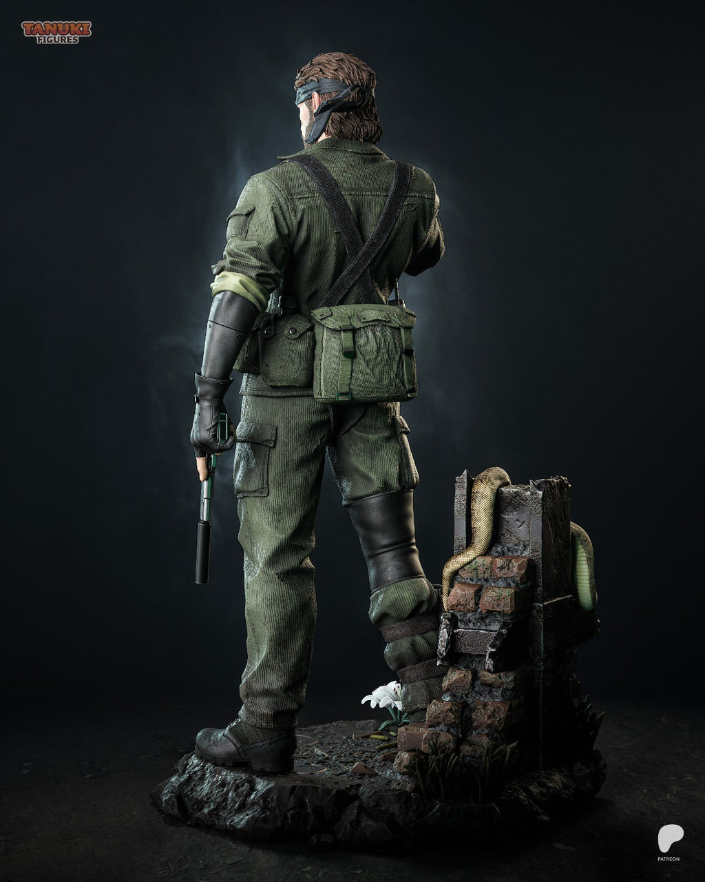Big Boss (Metal Gear) 3D Printed Garage Kit Figure