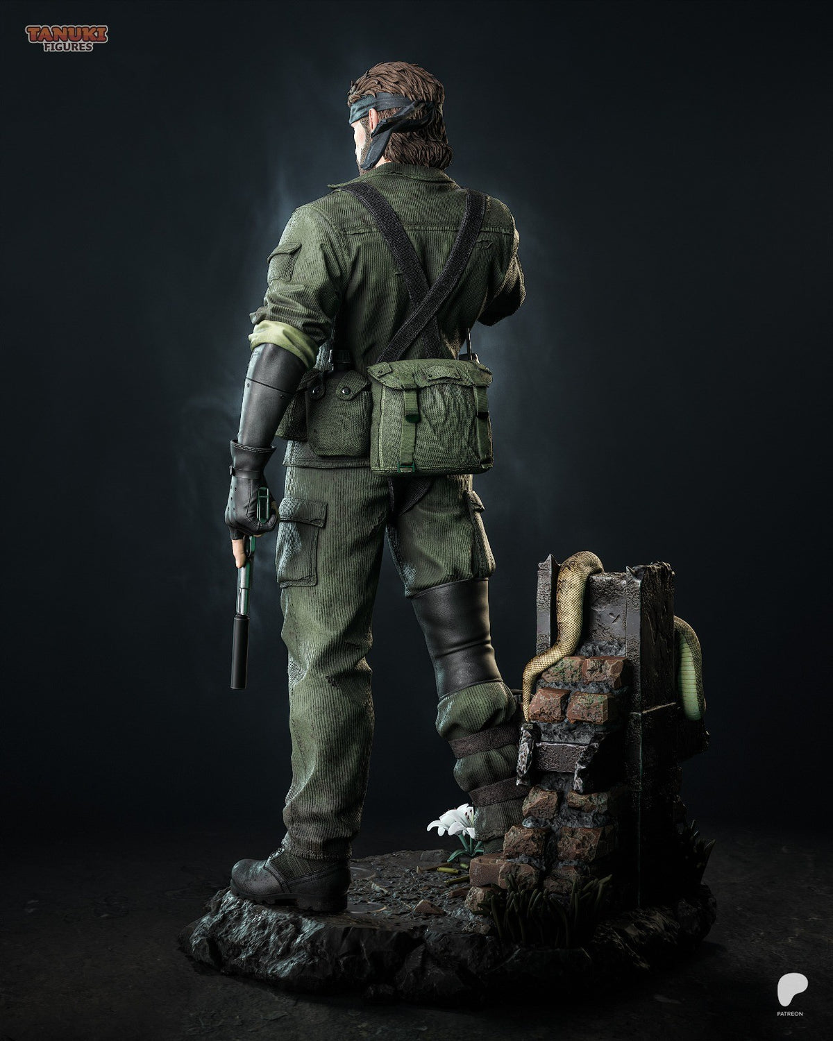 Big Boss (Metal Gear) 3D Printed Garage Kit Figure