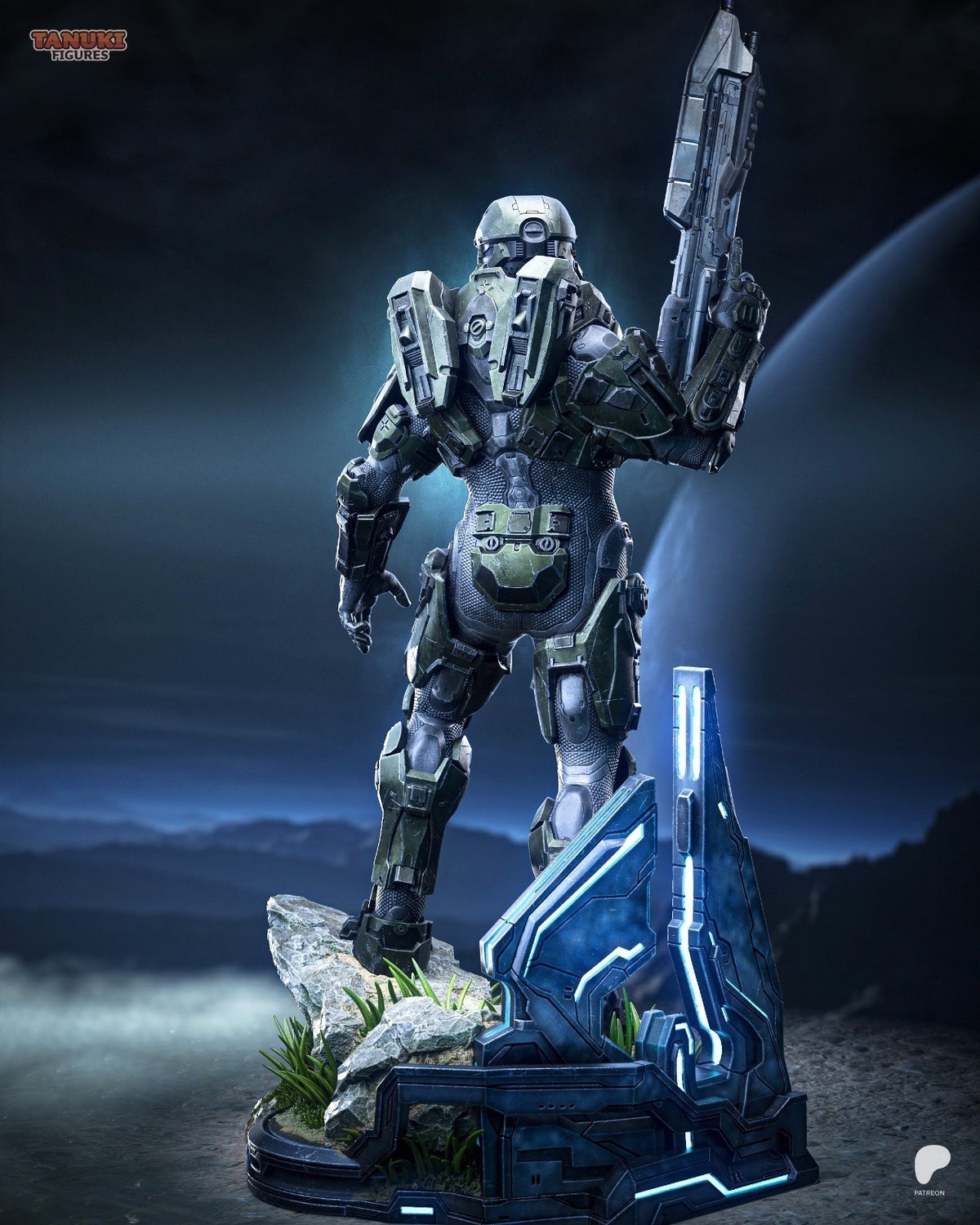 Master Chief (Halo) 3D Printed Garage Kit Figure