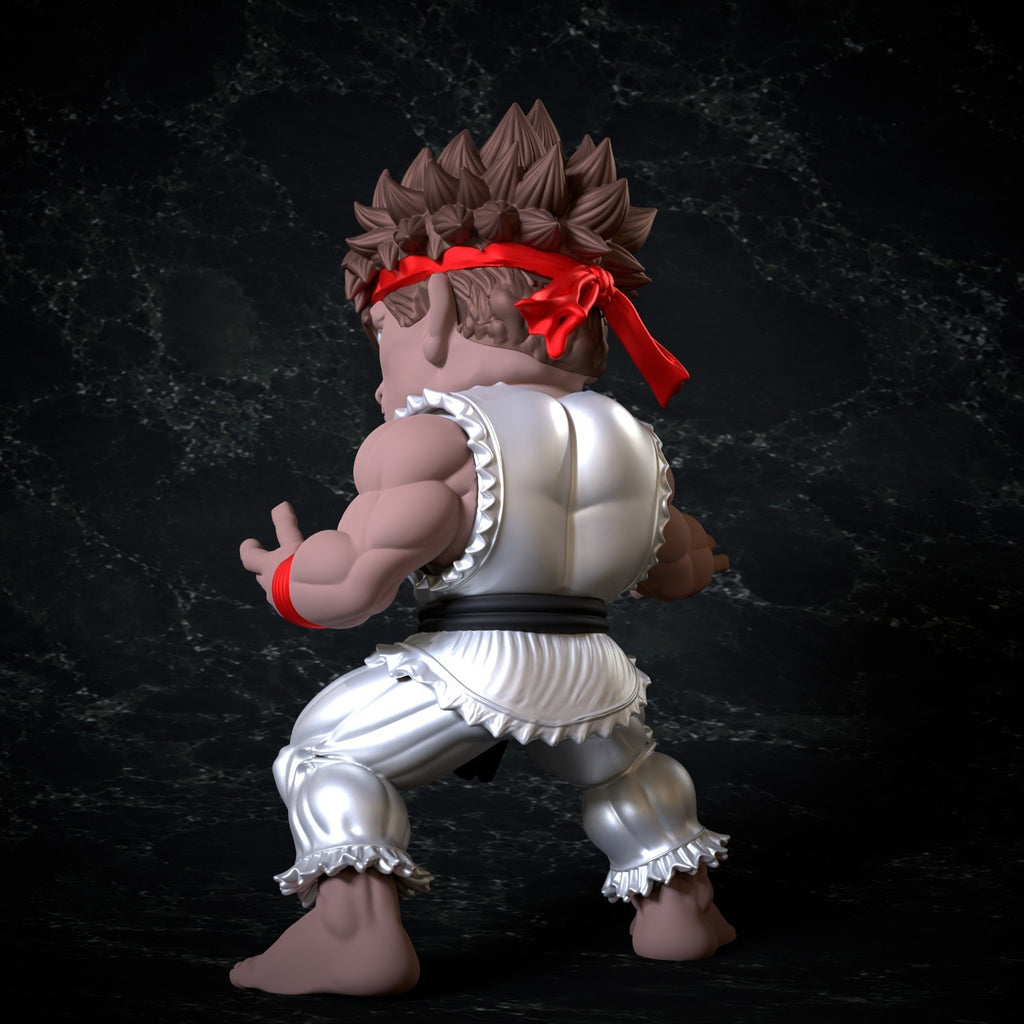 Ryu Classic Street Fighter Fan Art Figure Full Colour 3D Printed Statue