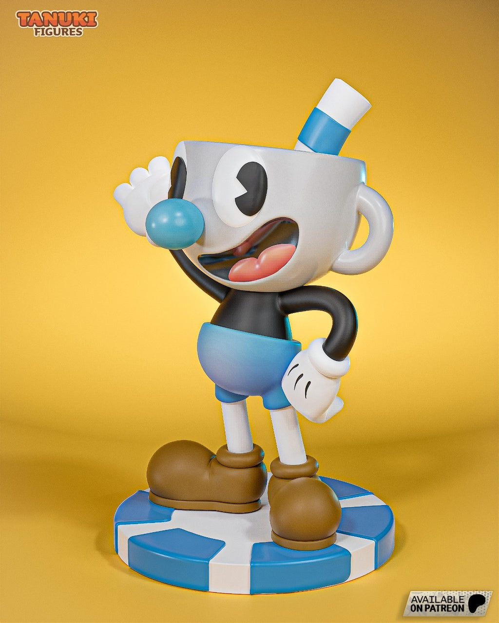Mugman Toon (Cuphead) 3D Printed Garage Kit Figure