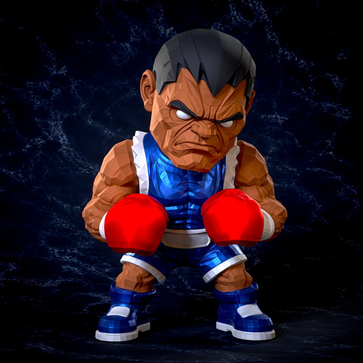 Balrog Street Fighter Fan Art Figure Full Colour 3D Printed Statue