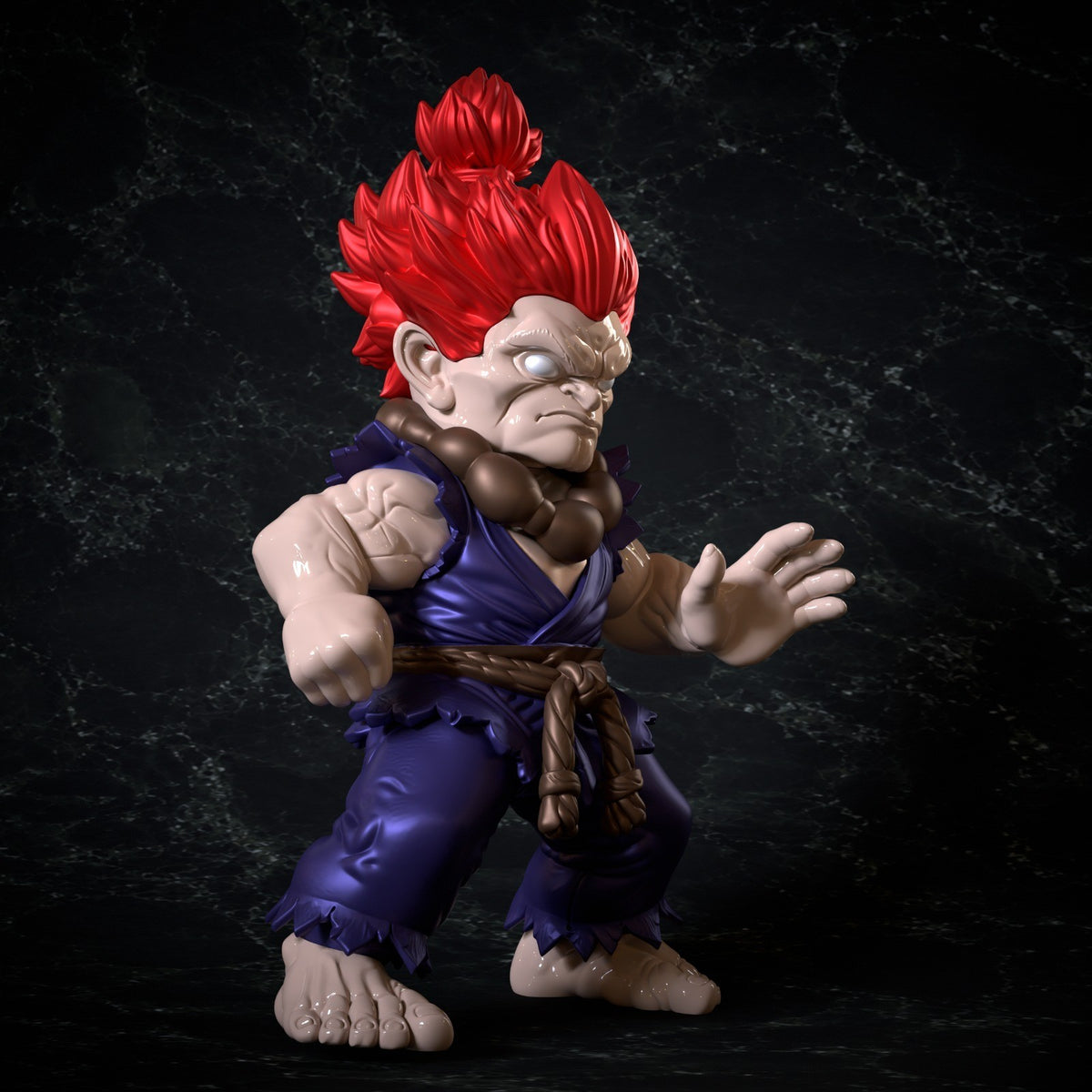 Akuma Street Fighter Fan Art Figure Full Colour 3D Printed Statue