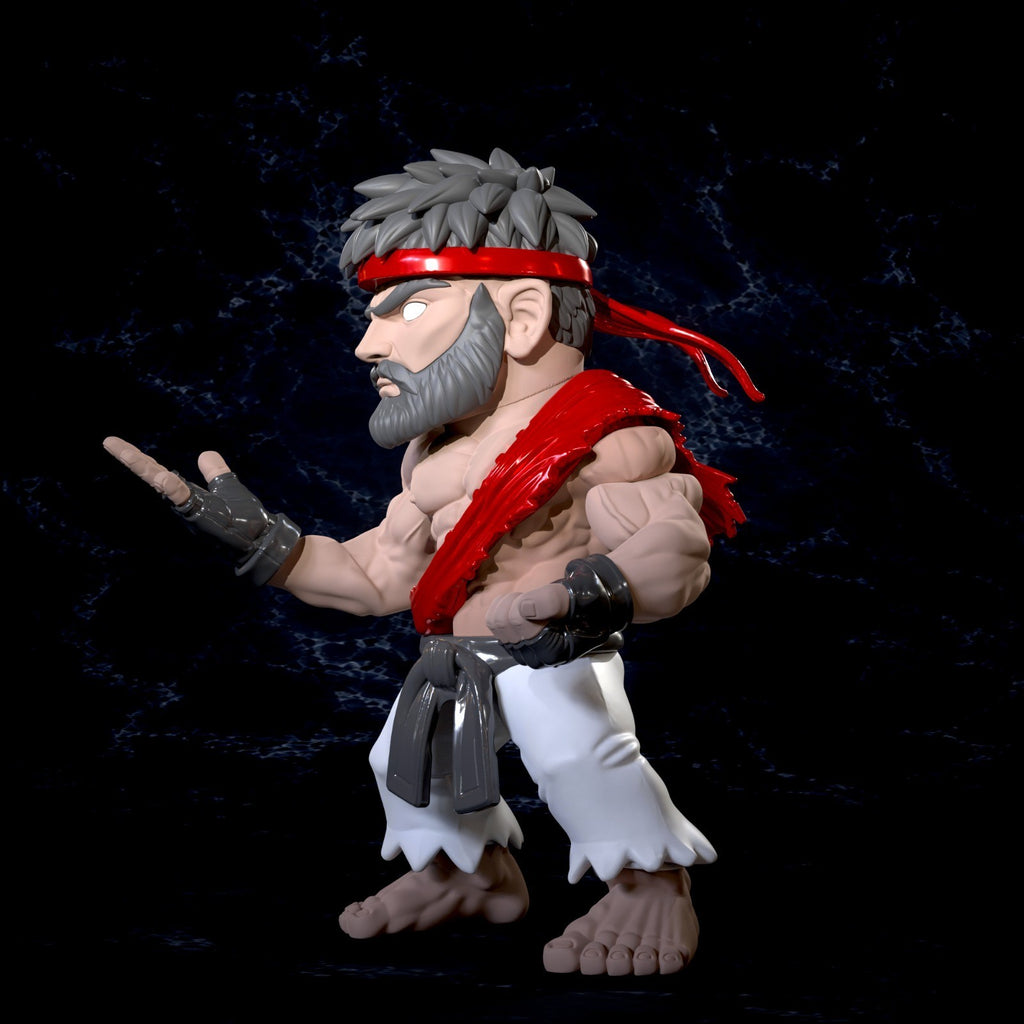 Ryu SF6 Street Fighter Fan Art Figure Full Colour 3D Printed Statue