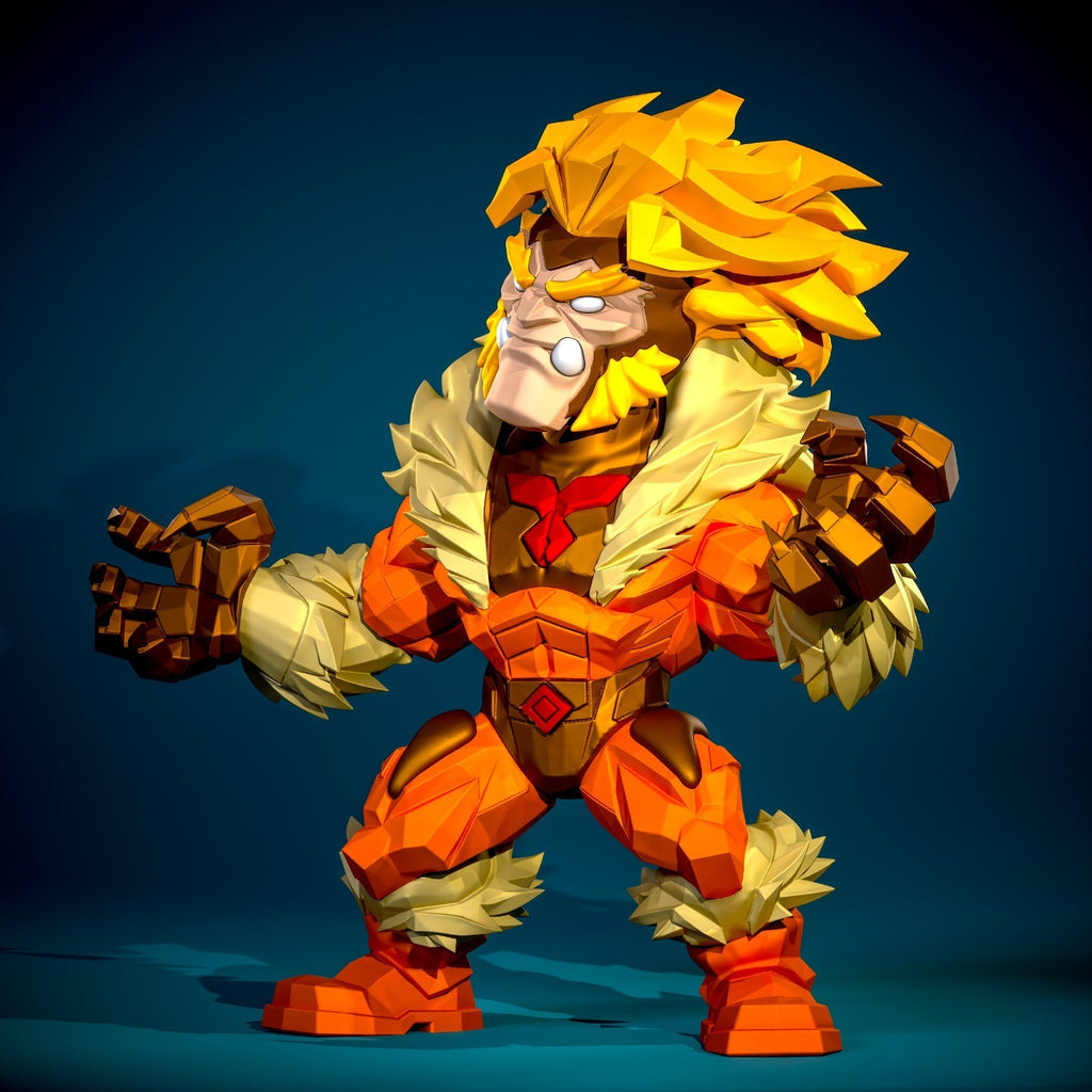 Sabretooth Marvel Fan Art Figure Full Colour 3D Printed Statue