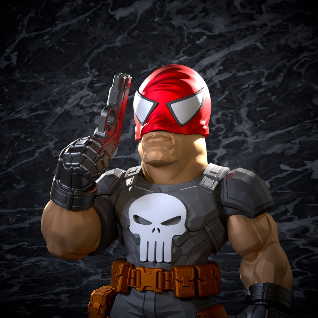 Punisher Marvel Fan Art Figure Full Colour 3D Printed Statue