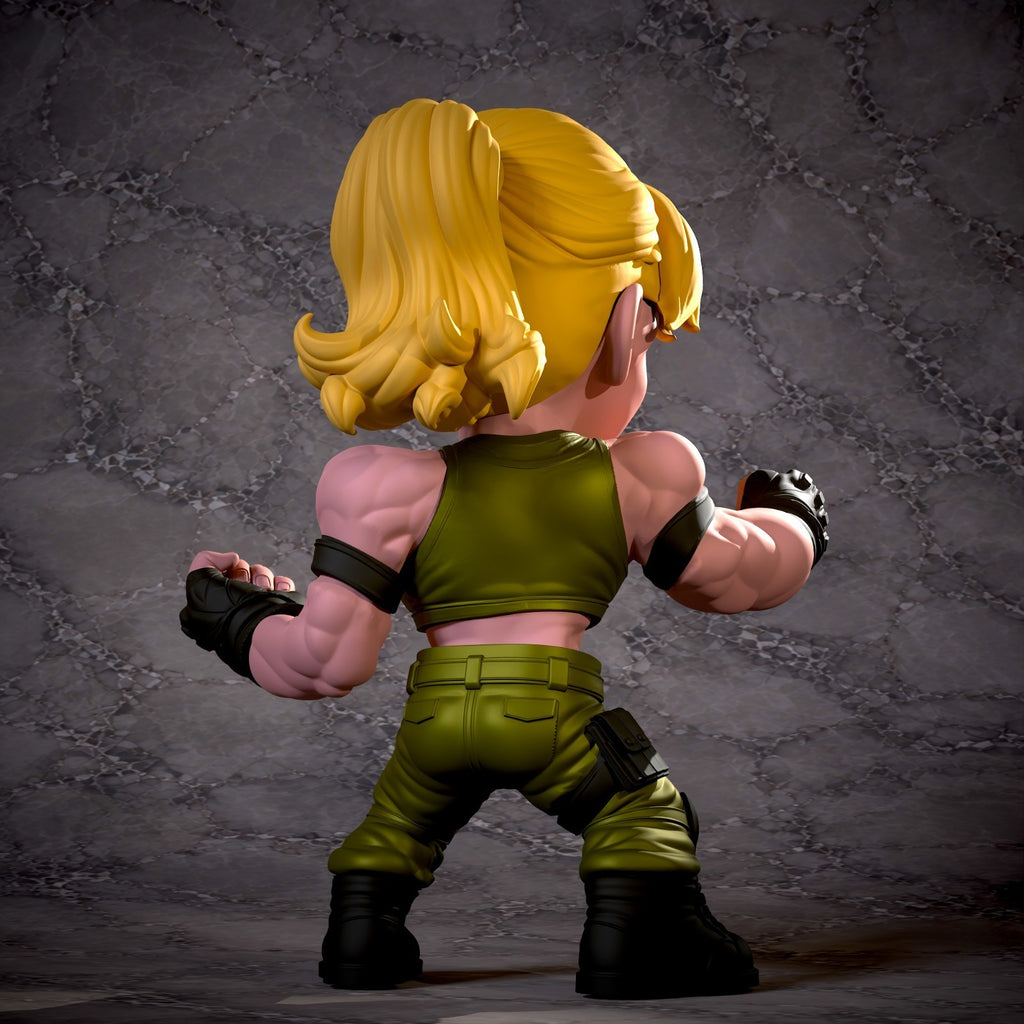 Sonya Blade Mortal Kombat Fan Art Figure Full Colour 3D Printed Statue