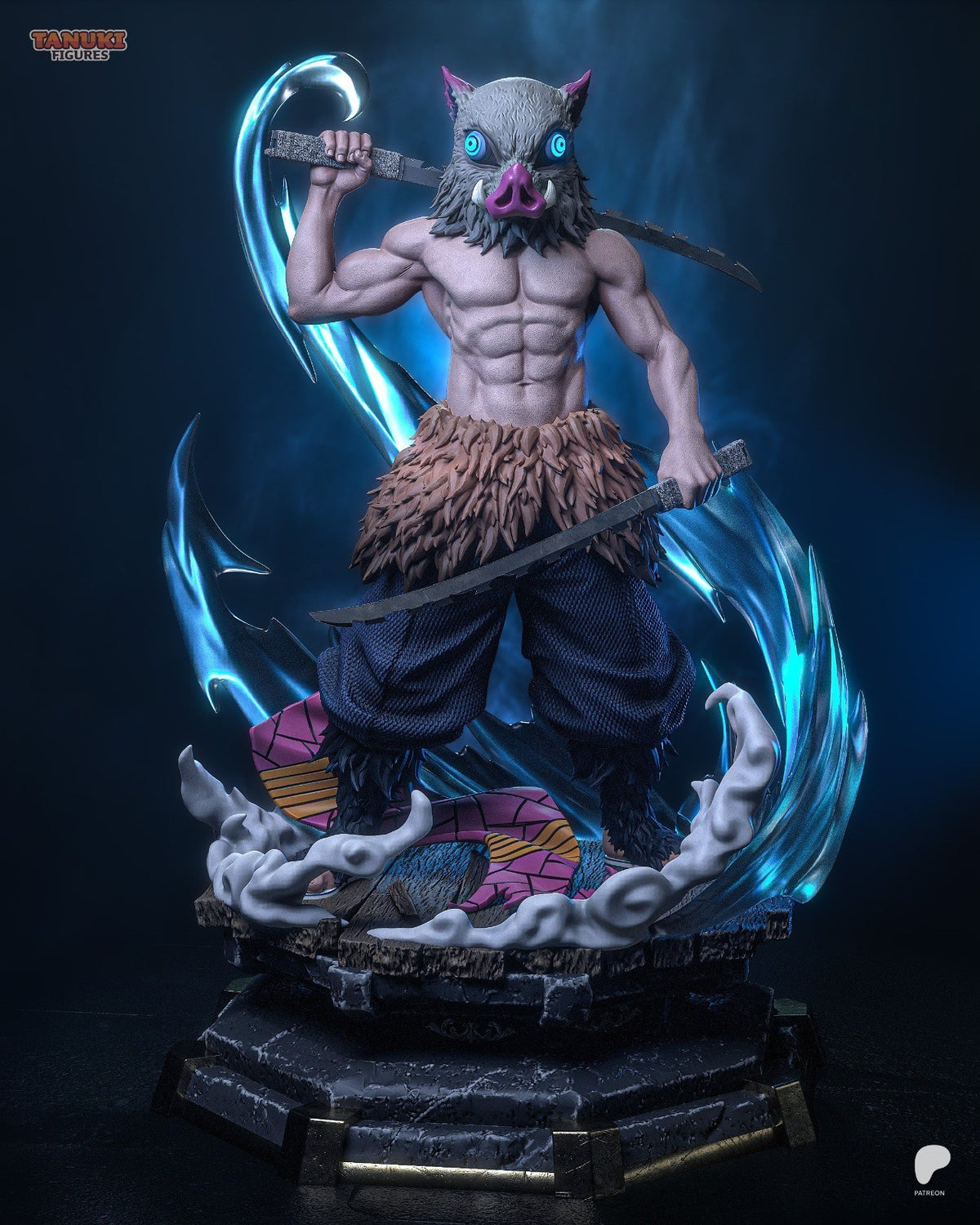 Inosuke (Demon Slayer) 3D Printed Garage Kit Figure