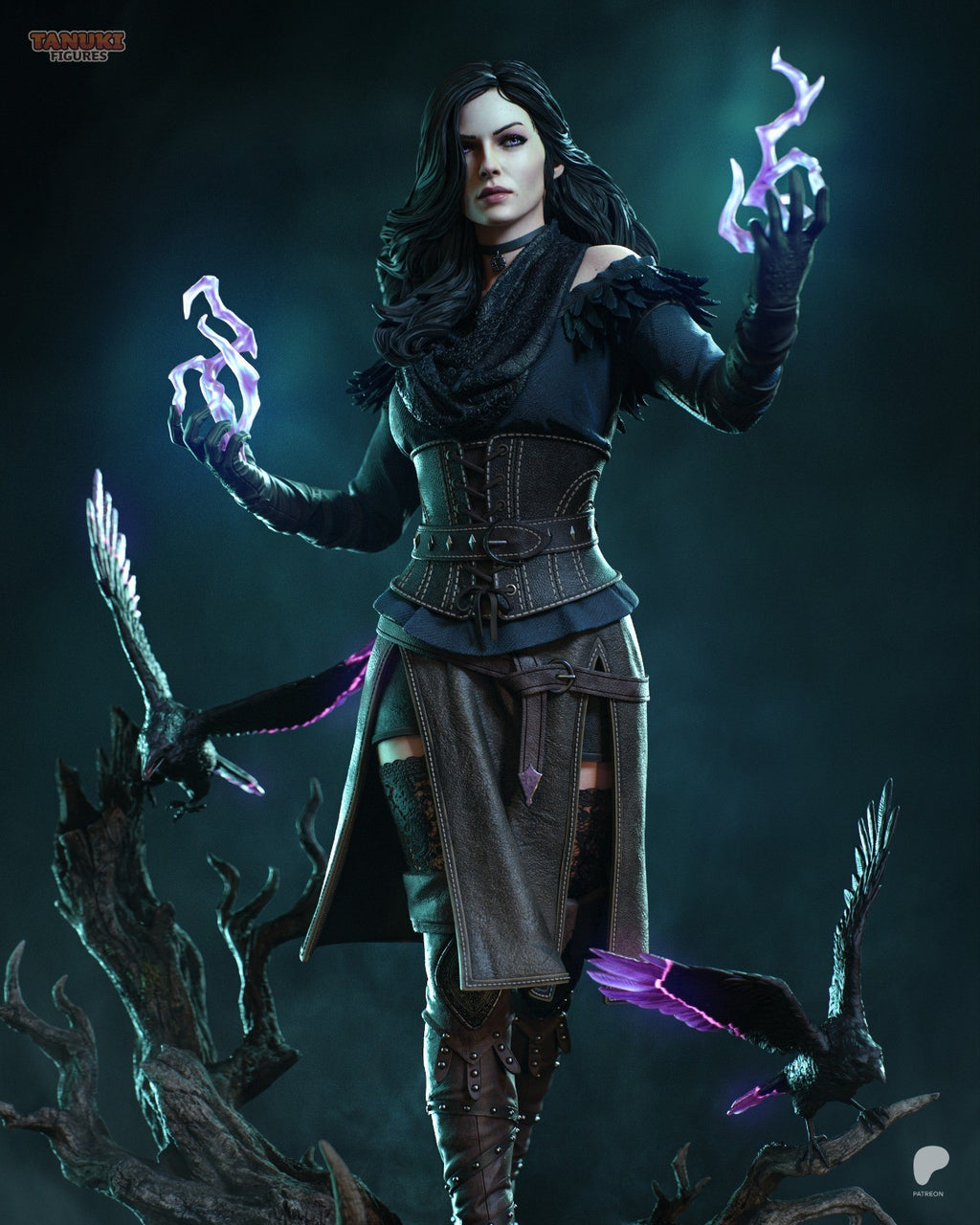Yennefer (The Witcher) 3D Printed Garage Kit Figure