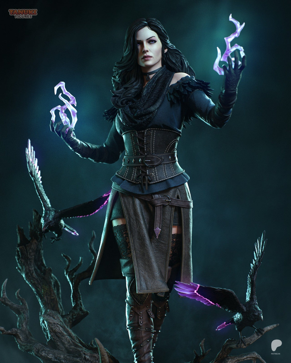 Yennefer (The Witcher) 3D Printed Garage Kit Figure