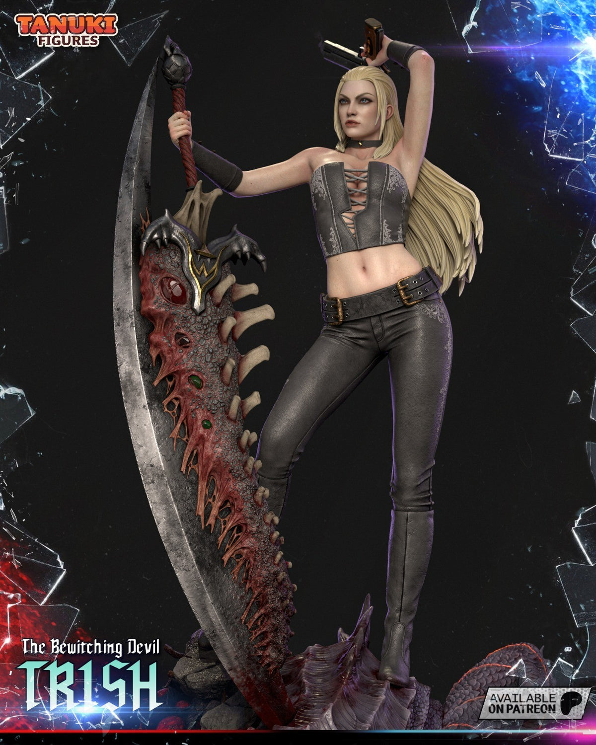 Trish (Devil May Cry) 3D Printed Garage Kit Figure