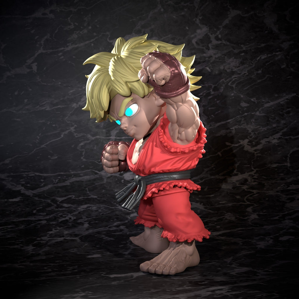 Ken Street Fighter Fan Art Figure Full Colour 3D Printed Statue