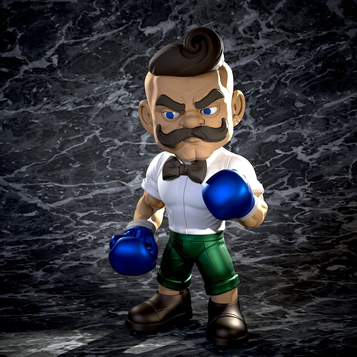 Dudley Street Fighter Fan Art Figure Full Colour 3D Printed Statue