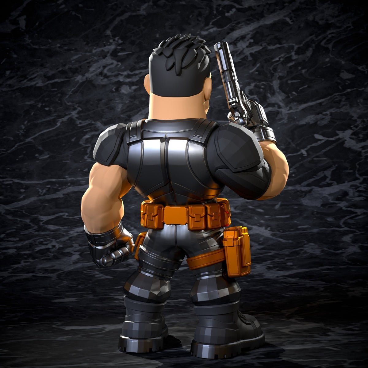 Punisher Marvel Fan Art Figure Full Colour 3D Printed Statue