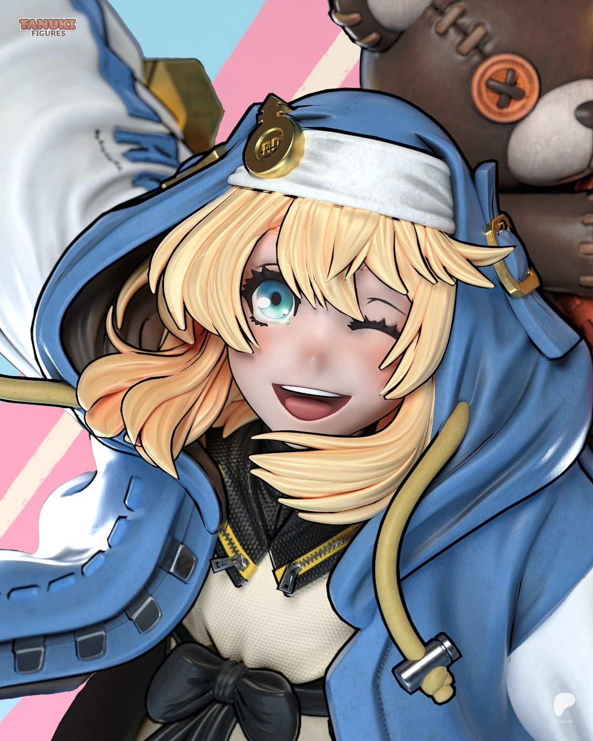 Bridget (Guilty Gear) 3D Printed Garage Kit Figure
