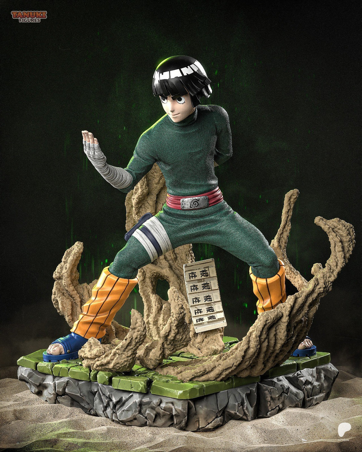 Rock Lee (Naruto) 3D Printed Garage Kit Figure