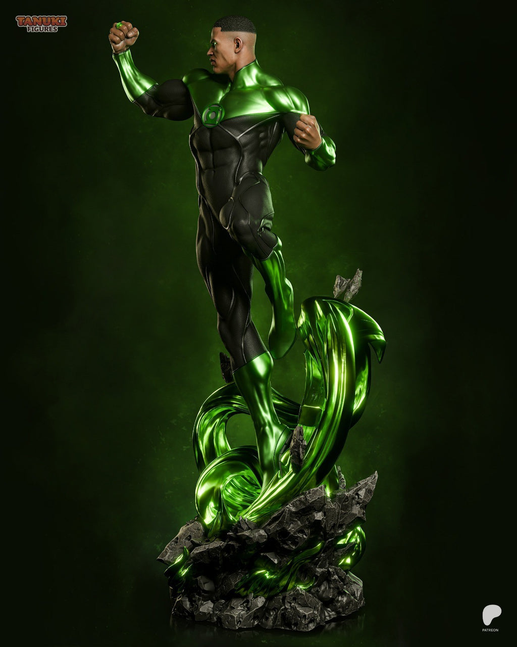 Green Lantern (DC) 3D Printed Garage Kit Figure