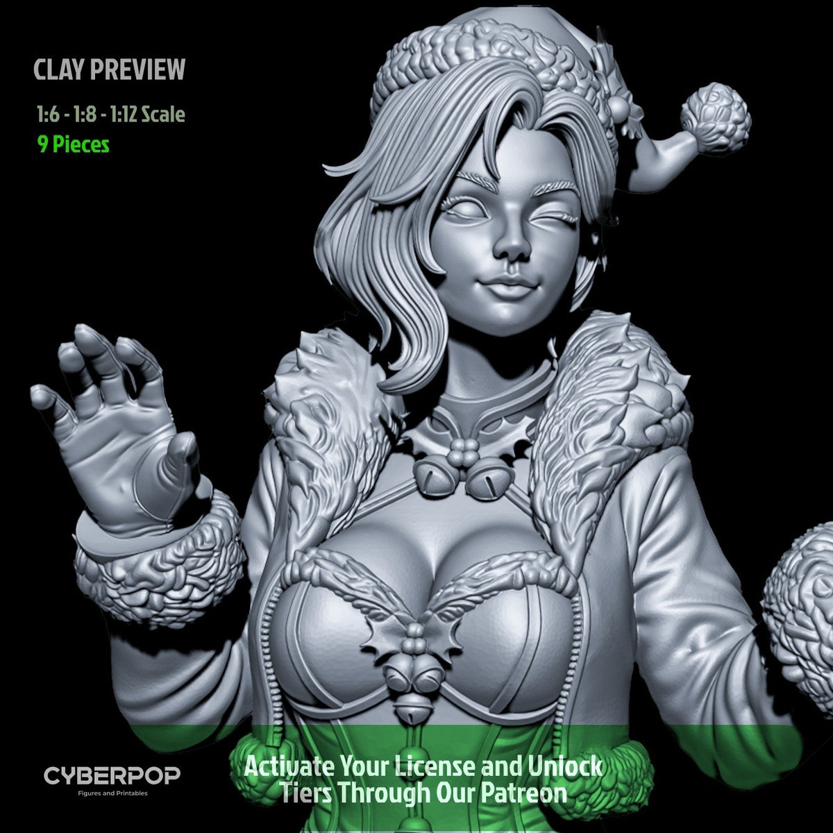 Luna Snow Christmas Marvel Fan Art Figure Full Colour 3D Printed Statue
