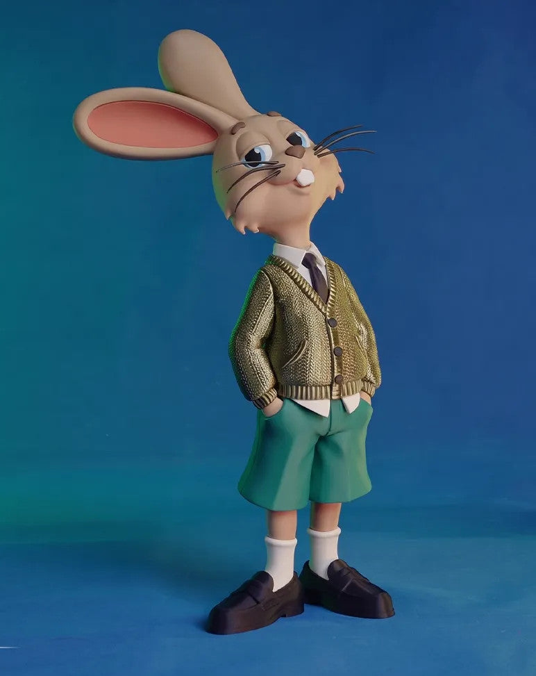 The Hare Collector Statue 3D Printed Figure