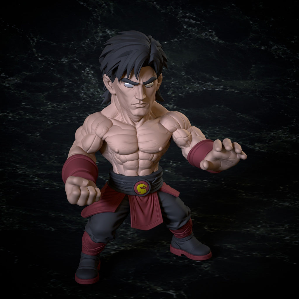 Liu Kang Mortal Kombat Fan Art Figure Full Colour 3D Printed Statue