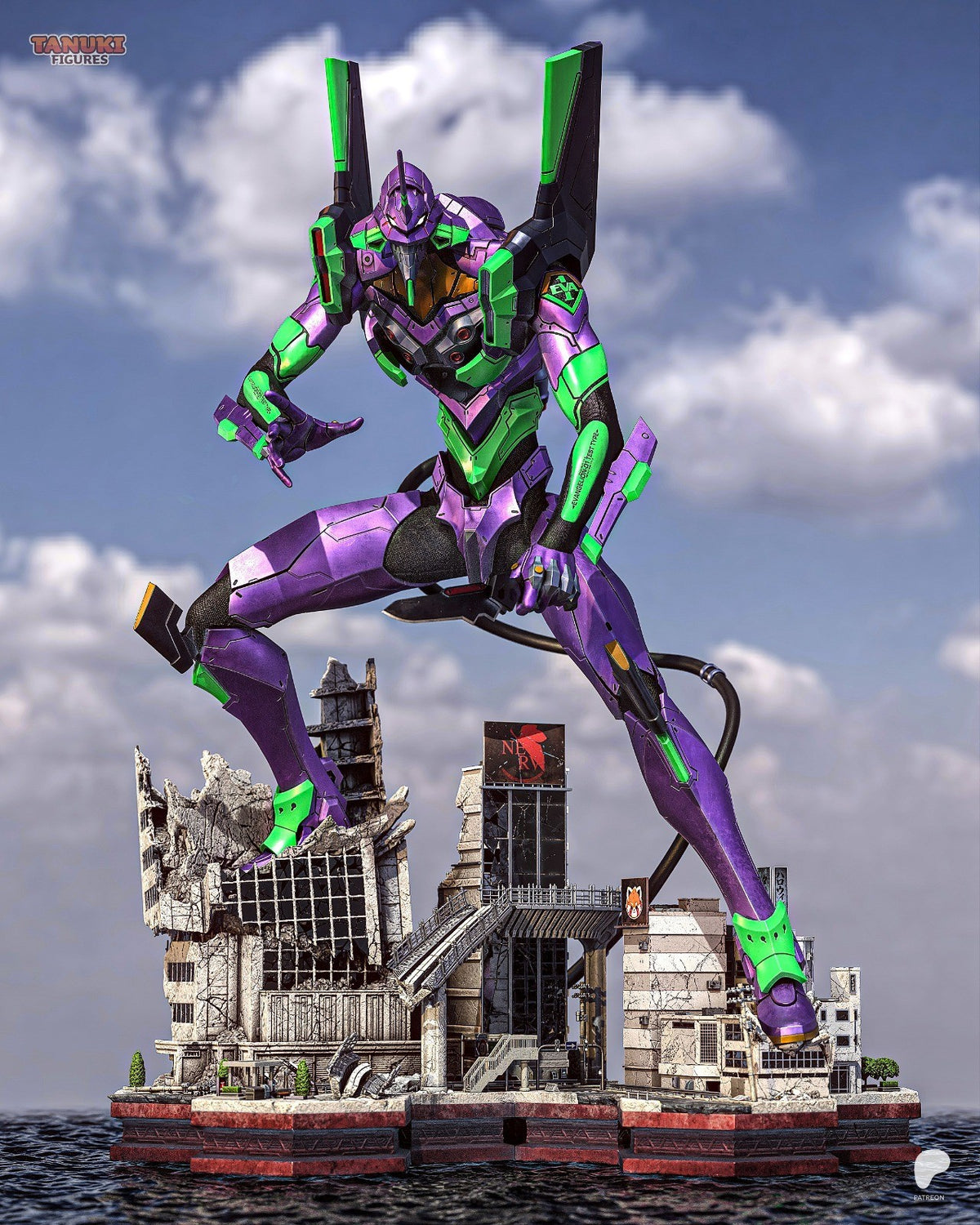 Eva 01 (Neon Genesis Evangelion) 3D Printed Garage Kit Figure