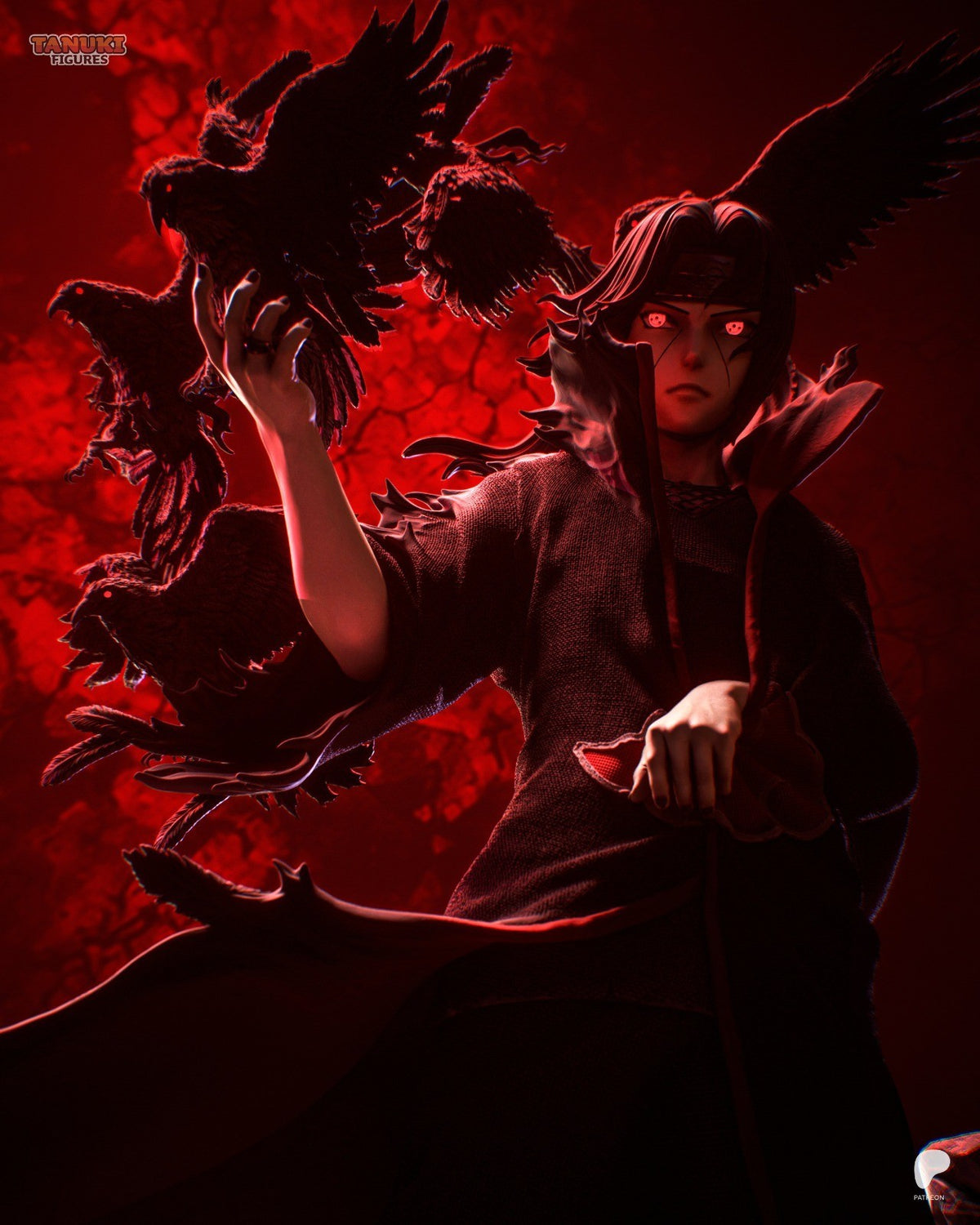 Itachi (Naruto) 3D Printed Garage Kit Figure