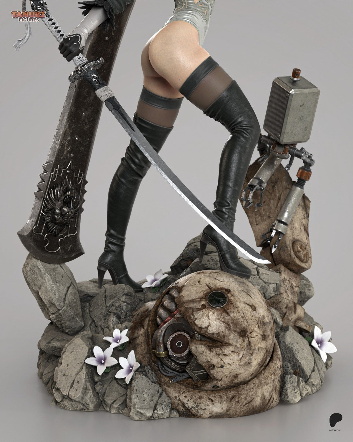 2B (NieR Automata) 3D Printed Garage Kit Figure