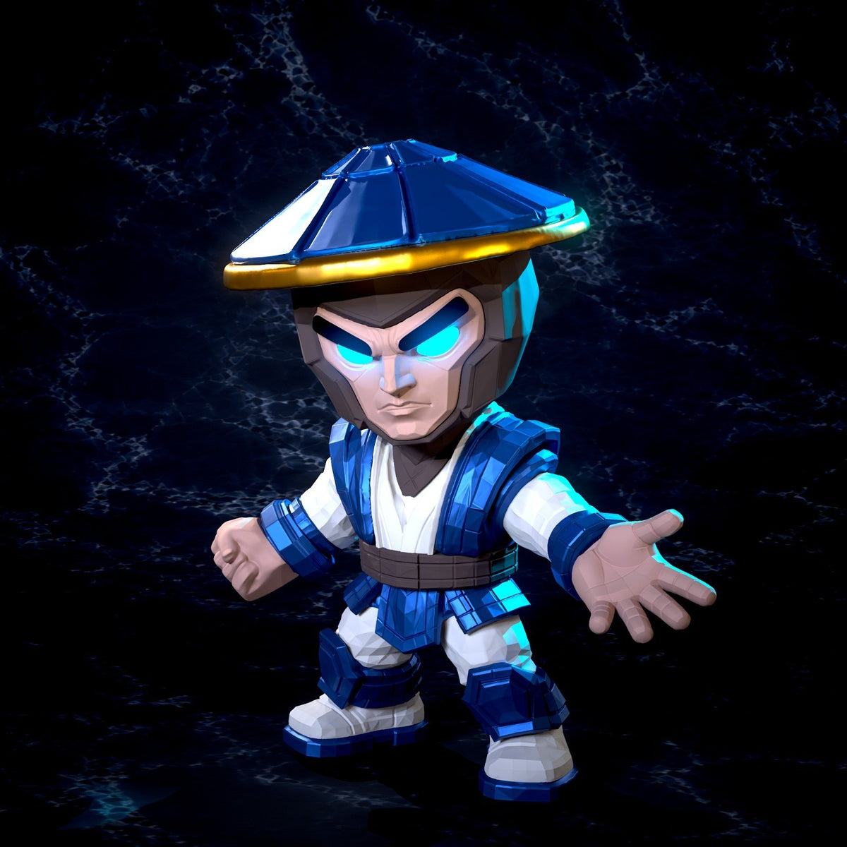 Raiden Mortal Kombat Fan Art Figure Full Colour 3D Printed Statue
