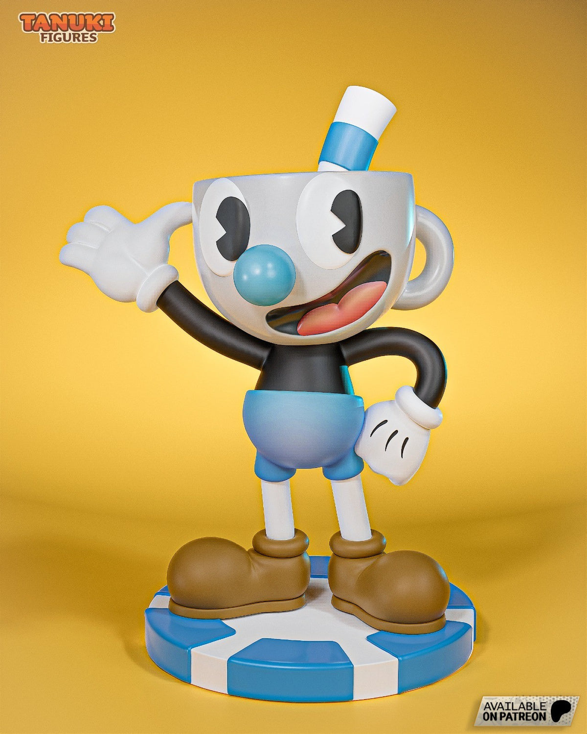 Mugman Toon (Cuphead) 3D Printed Garage Kit Figure