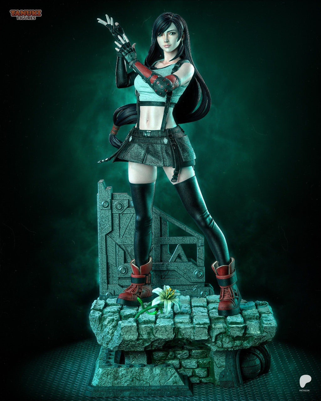 Tifa (Final Fantasy VII) 3D Printed Garage Kit Figure