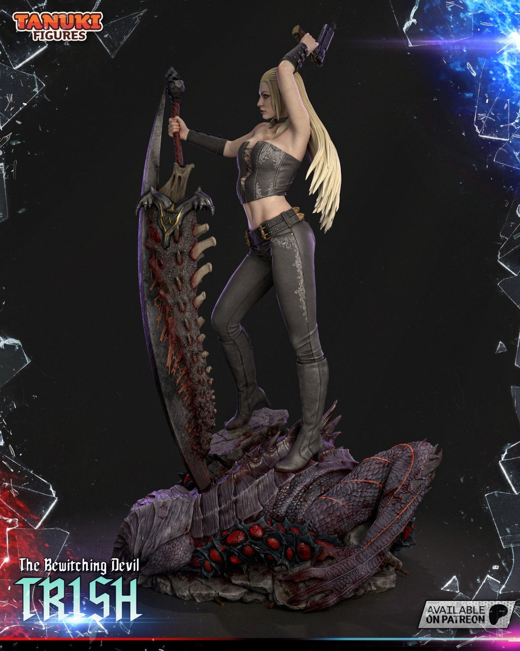 Trish (Devil May Cry) 3D Printed Garage Kit Figure