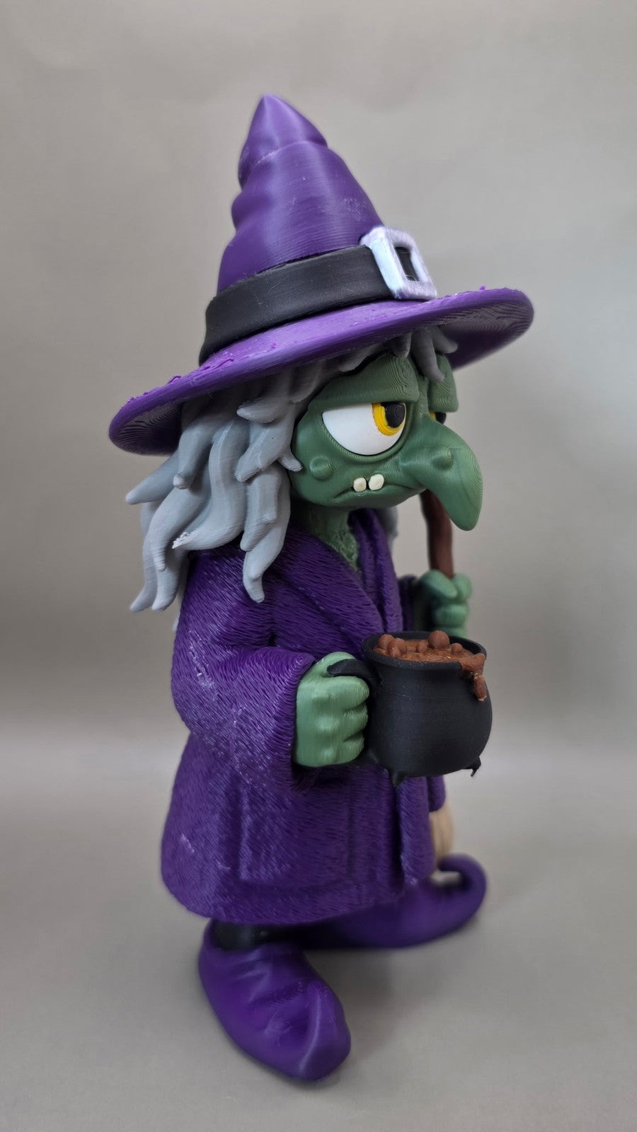 Tired Halloween Witch Figure