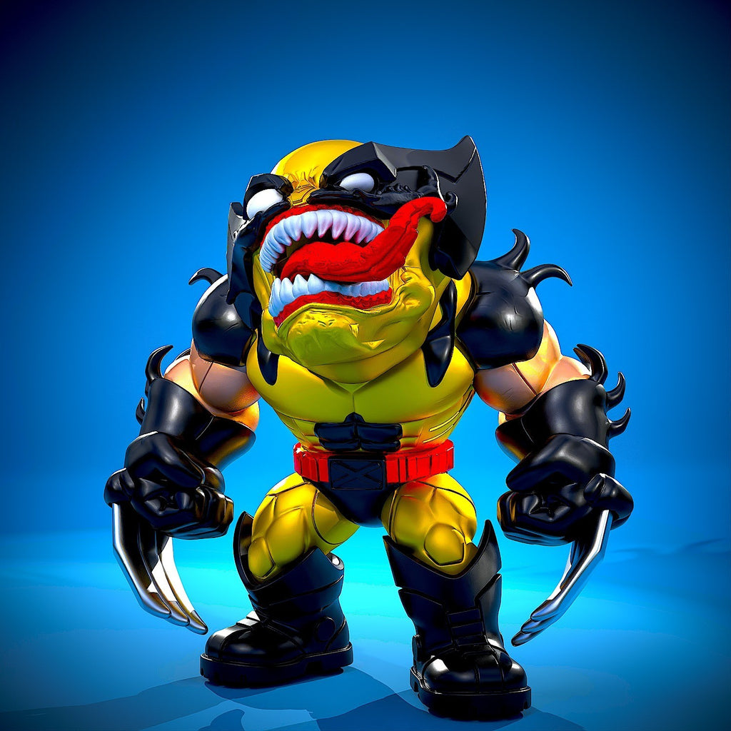 Venom x Wolverine Marvel Fan Art Figure Full Colour 3D Printed Statue