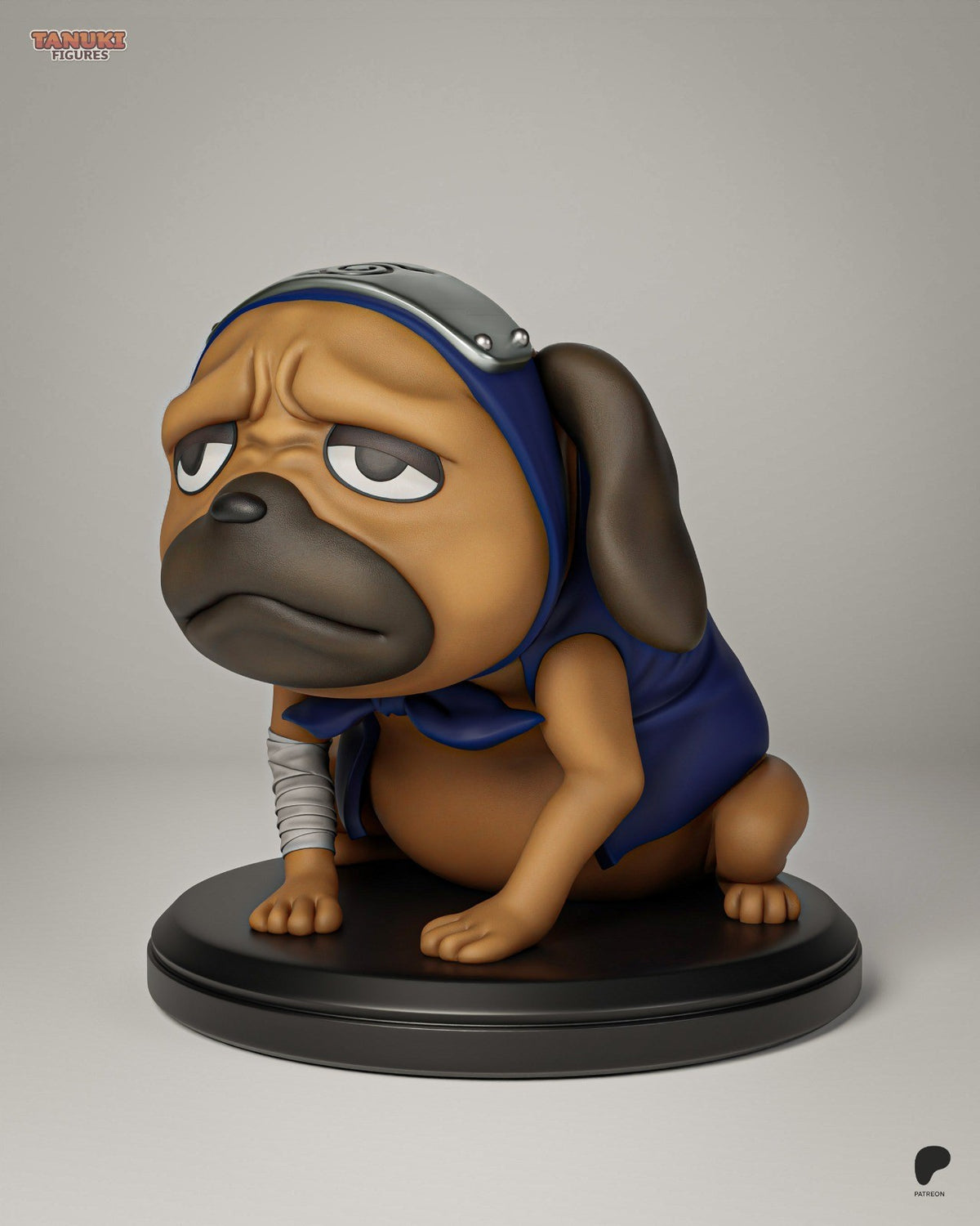 Pakkun (Naruto) 3D Printed Garage Kit Figure