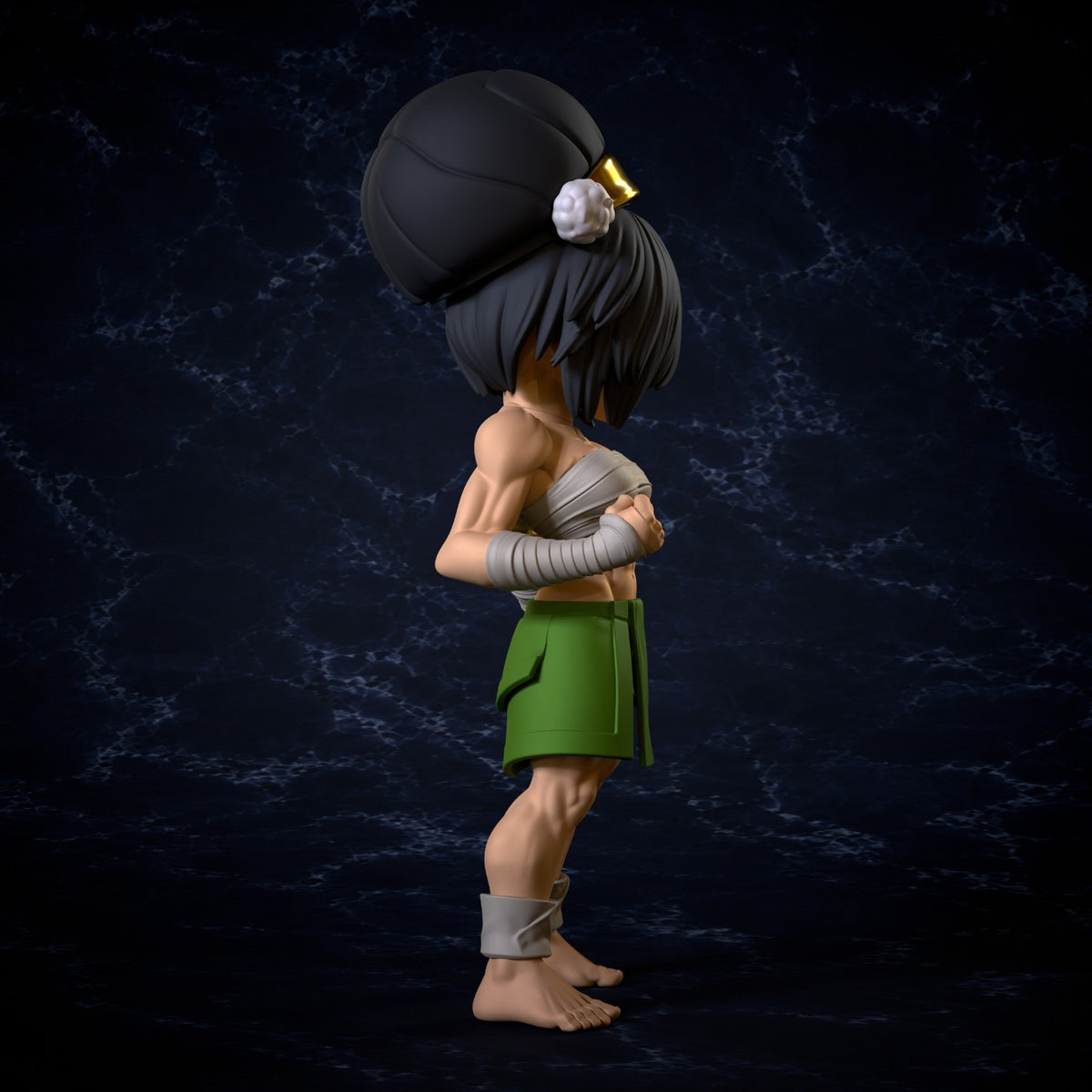 Toph Avatar Last Airbender Fan Art Figure Full Colour 3D Printed Statue