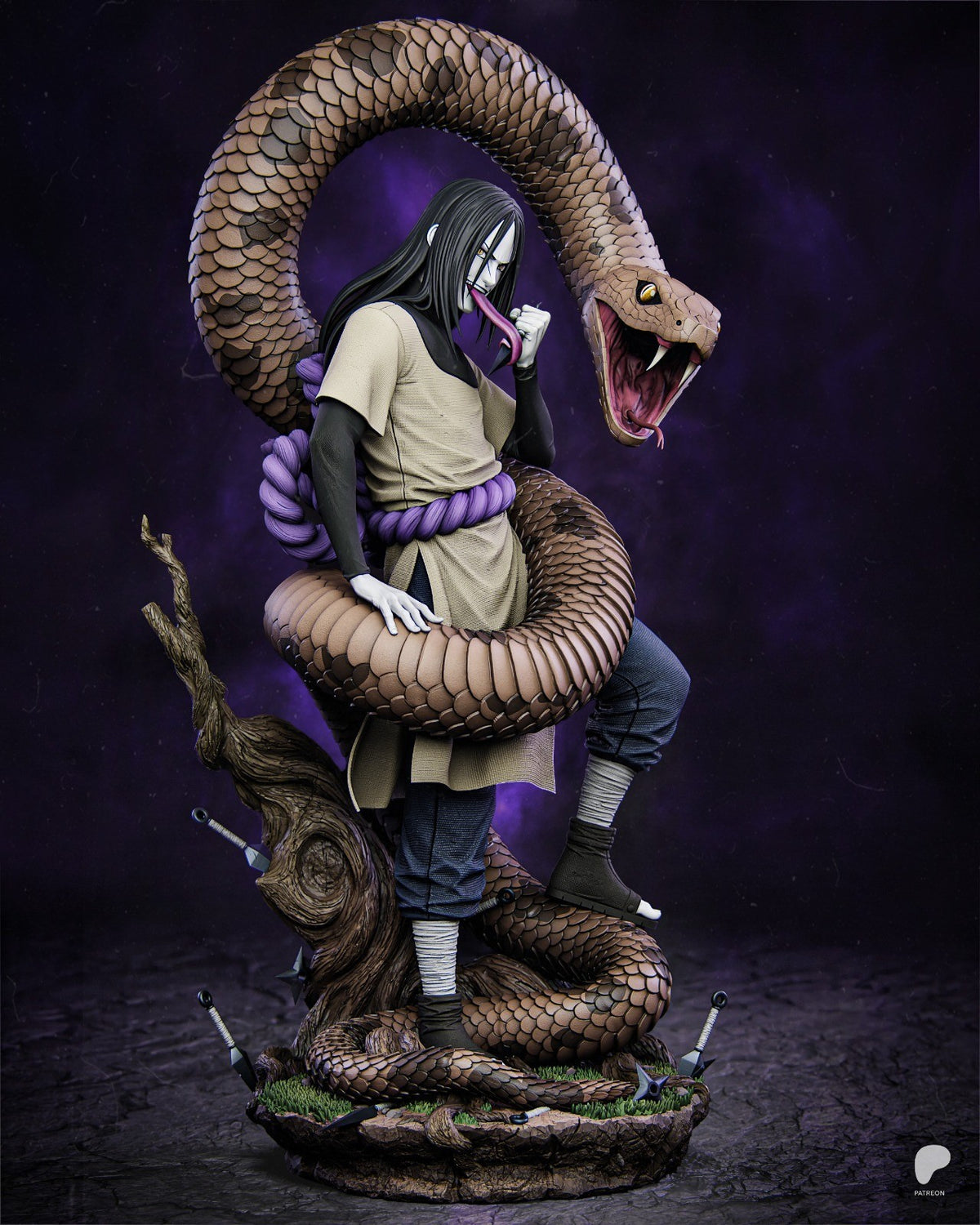 Orochimaru (Naruto) 3D Printed Garage Kit Figure