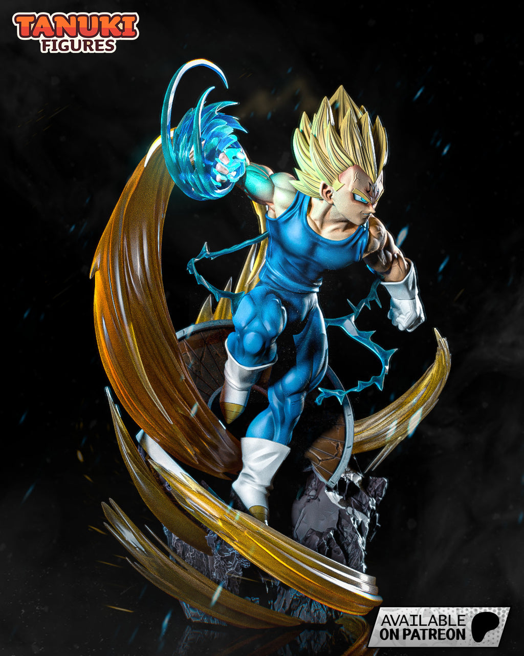 Vegeta (Dragon Ball Z) 3D Printed Garage Kit Figure