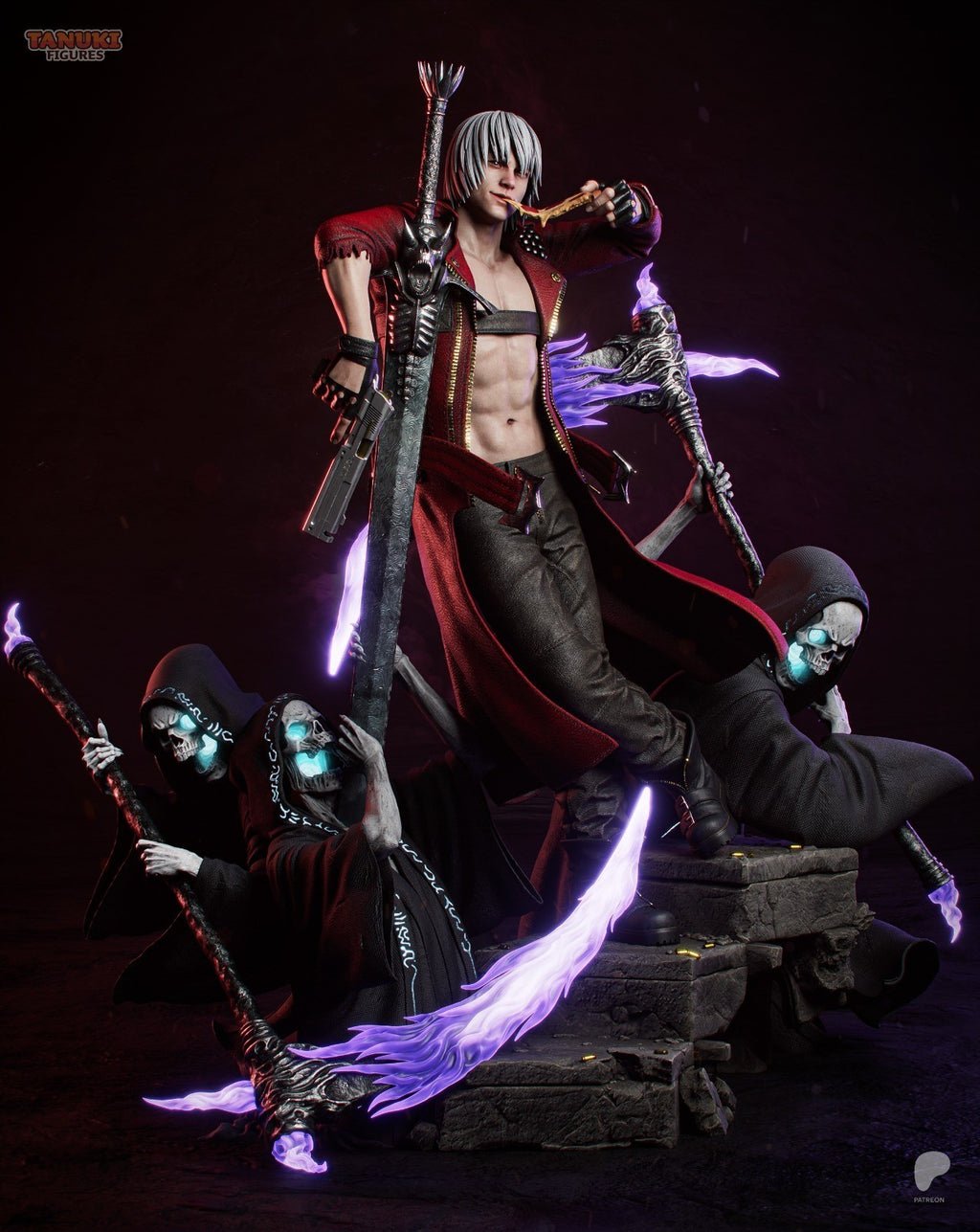 Dante (Devil May Cry 3) 3D Printed Garage Kit Figure
