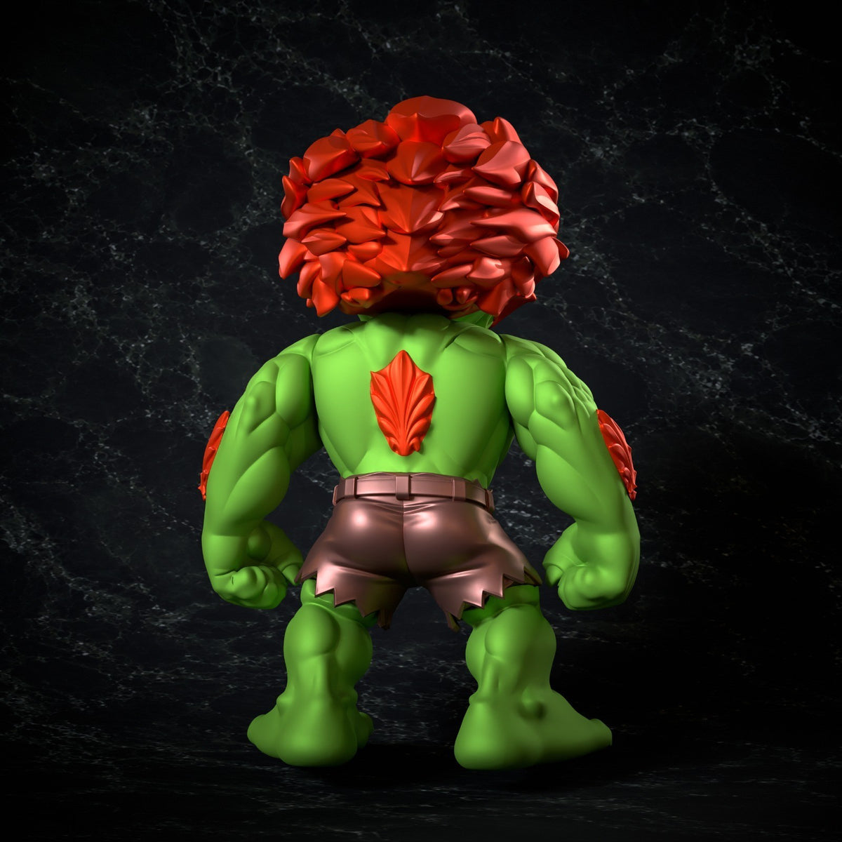 Blanka Street Fighter Fan Art Figure Full Colour 3D Printed Statue